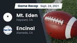 Recap: Mt. Eden  vs. Encinal  2021