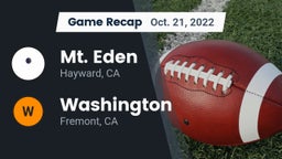 Recap: Mt. Eden  vs. Washington  2022