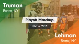 Matchup: Truman vs. Lehman  2016