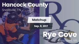 Matchup: Hancock County vs. Rye Cove  2017