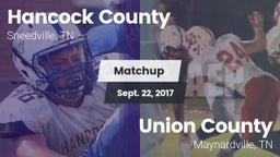 Matchup: Hancock County vs. Union County  2017