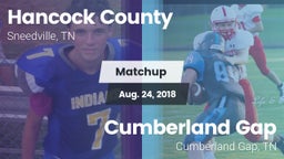 Matchup: Hancock County vs. Cumberland Gap  2018