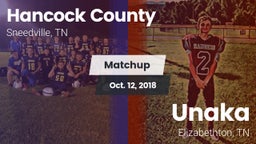Matchup: Hancock County vs. Unaka  2018