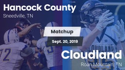 Matchup: Hancock County vs. Cloudland  2019