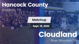 Matchup: Hancock County vs. Cloudland  2020