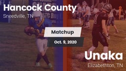 Matchup: Hancock County vs. Unaka  2020