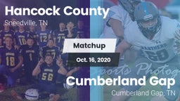 Matchup: Hancock County vs. Cumberland Gap  2020