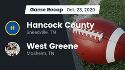 Recap: Hancock County  vs. West Greene  2020