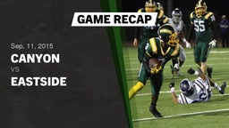 Recap: Canyon  vs. Eastside  2015