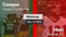 Matchup: Canyon  vs. Hart  2016