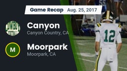Recap: Canyon  vs. Moorpark  2017