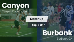 Matchup: Canyon  vs. Burbank  2017