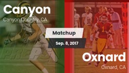 Matchup: Canyon  vs. Oxnard  2017