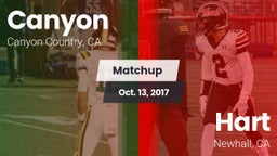 Matchup: Canyon  vs. Hart  2017