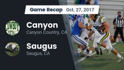 Recap: Canyon  vs. Saugus  2017