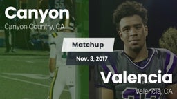 Matchup: Canyon  vs. Valencia  2017