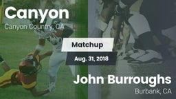 Matchup: Canyon  vs. John Burroughs  2018