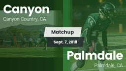 Matchup: Canyon  vs. Palmdale  2018