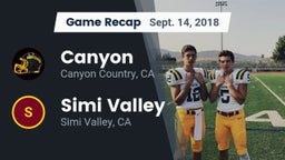 Recap: Canyon  vs. Simi Valley  2018