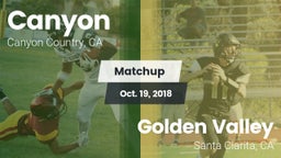 Matchup: Canyon  vs. Golden Valley  2018