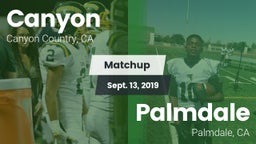 Matchup: Canyon  vs. Palmdale  2019