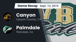 Recap: Canyon  vs. Palmdale  2019