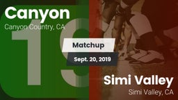 Matchup: Canyon  vs. Simi Valley  2019