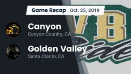 Recap: Canyon  vs. Golden Valley  2019