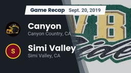 Recap: Canyon  vs. Simi Valley  2019