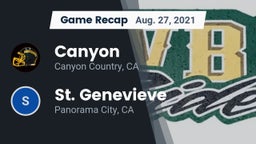 Recap: Canyon  vs. St. Genevieve  2021