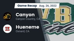 Recap: Canyon  vs. Hueneme  2022
