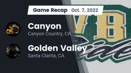 Recap: Canyon  vs. Golden Valley  2022