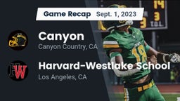 Recap: Canyon  vs. Harvard-Westlake School 2023