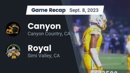 Recap: Canyon  vs. Royal  2023