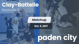 Matchup: Clay-Battelle vs. paden city 2017