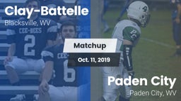 Matchup: Clay-Battelle vs. Paden City  2019