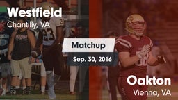 Matchup: Westfield High vs. Oakton  2016