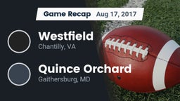 Recap: Westfield  vs. Quince Orchard  2017