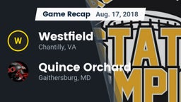Recap: Westfield  vs. Quince Orchard  2018