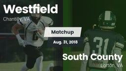 Matchup: Westfield High vs. South County  2018