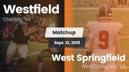 Matchup: Westfield High vs. West Springfield  2018