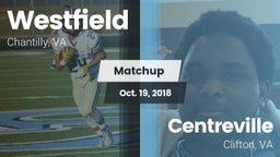 Matchup: Westfield High vs. Centreville  2018