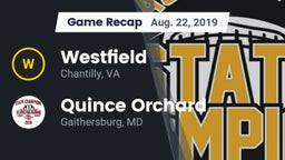 Recap: Westfield  vs. Quince Orchard  2019