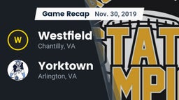 Recap: Westfield  vs. Yorktown  2019