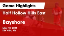 Half Hollow Hills East  vs Bayshore Game Highlights - May 10, 2021