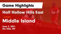 Half Hollow Hills East  vs Middle Island Game Highlights - June 2, 2021