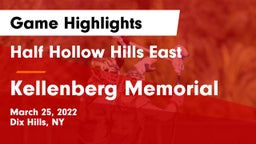 Half Hollow Hills East  vs Kellenberg Memorial  Game Highlights - March 25, 2022