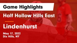Half Hollow Hills East  vs Lindenhurst  Game Highlights - May 17, 2022