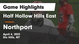 Half Hollow Hills East  vs Northport  Game Highlights - April 4, 2023