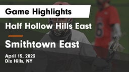 Half Hollow Hills East  vs Smithtown East  Game Highlights - April 15, 2023